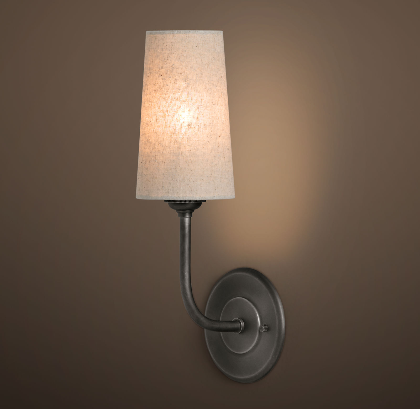 Купить Бра Modern Taper Linen Shade Sconce в интернет-магазине roooms.ru