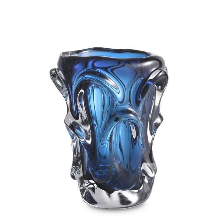 hand blown glass | blue colour S