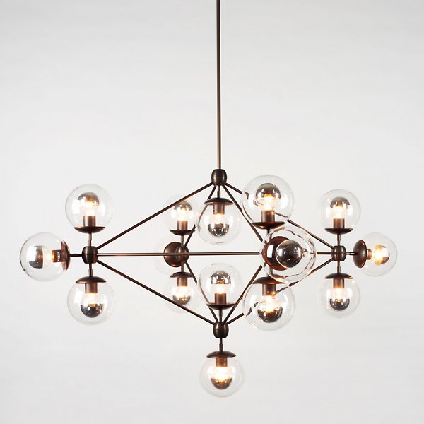 Купить Люстра Modo 4 Sided Chandelier - 15 Globes в интернет-магазине roooms.ru