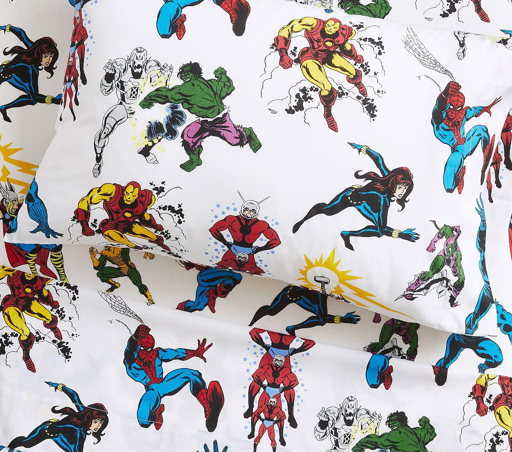 Купить Наволочка Marvel Heroes Glow-in-the-Dark Toddler Sheet Set & Pillowcase - Extra Pillowcase в интернет-магазине roooms.ru