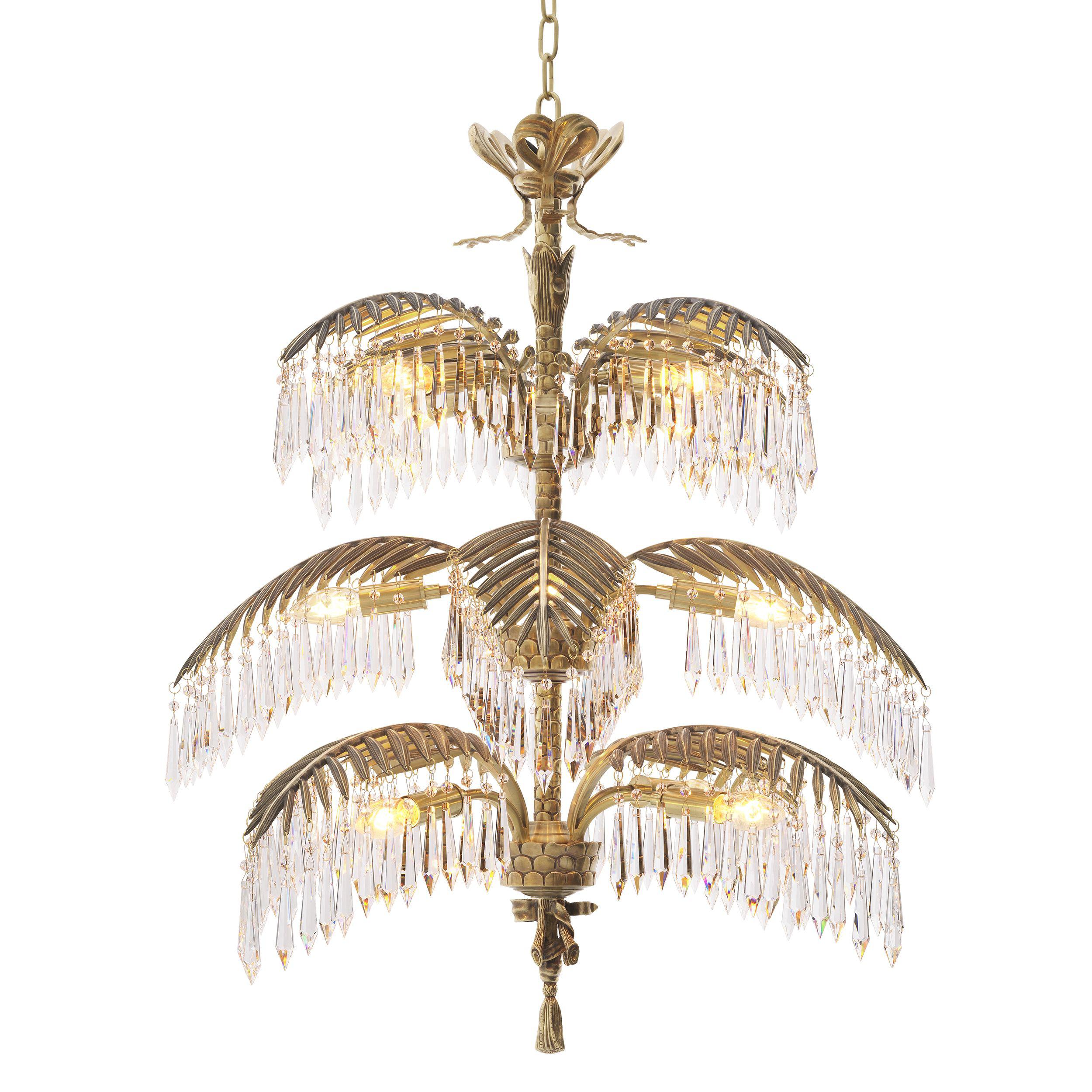 antique brass finish | crystal glass L