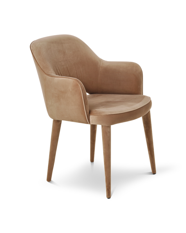 Beige Metal frame with upholstered legs