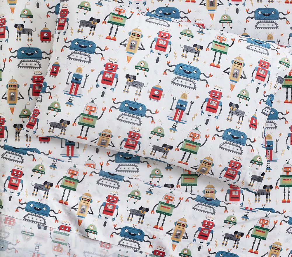 Купить Наволочка Robot Squad Organic Sheet Set & Pillowcases - Extra Pillowcase в интернет-магазине roooms.ru