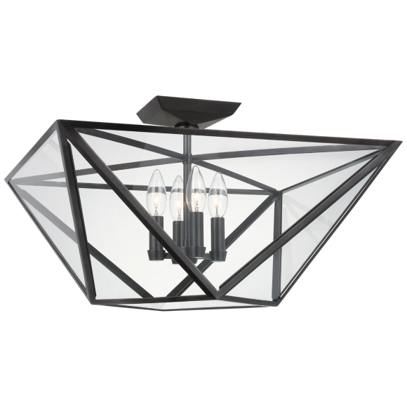 Купить Накладной светильник Lorino Large Semi-Flush Mount в интернет-магазине roooms.ru