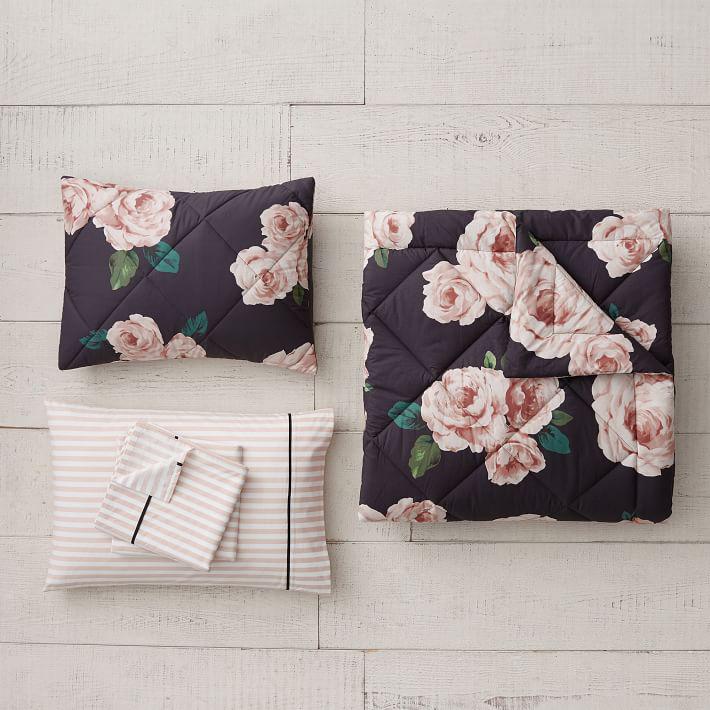 Купить Пододеяльник  Emily & Meritt Bed of Roses Comforter Bundle Set Bundle Black Multi в интернет-магазине roooms.ru
