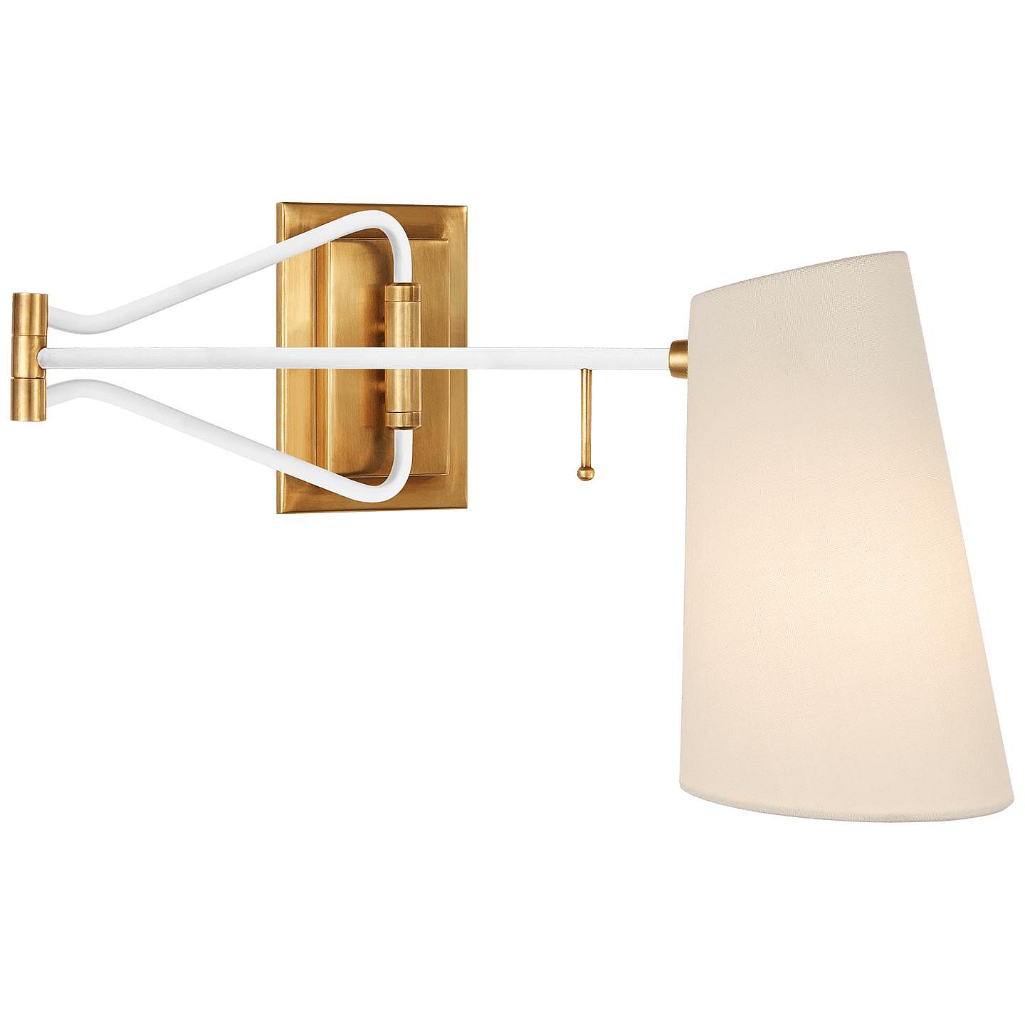 Brass swing deals arm wall light