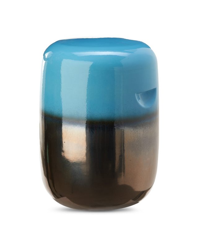 light blue Glazed ceramic