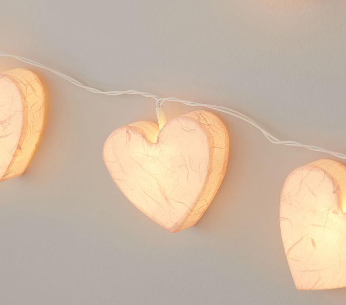 Купить Детская гирлянда Paper Mache Heart String Lights в интернет-магазине roooms.ru