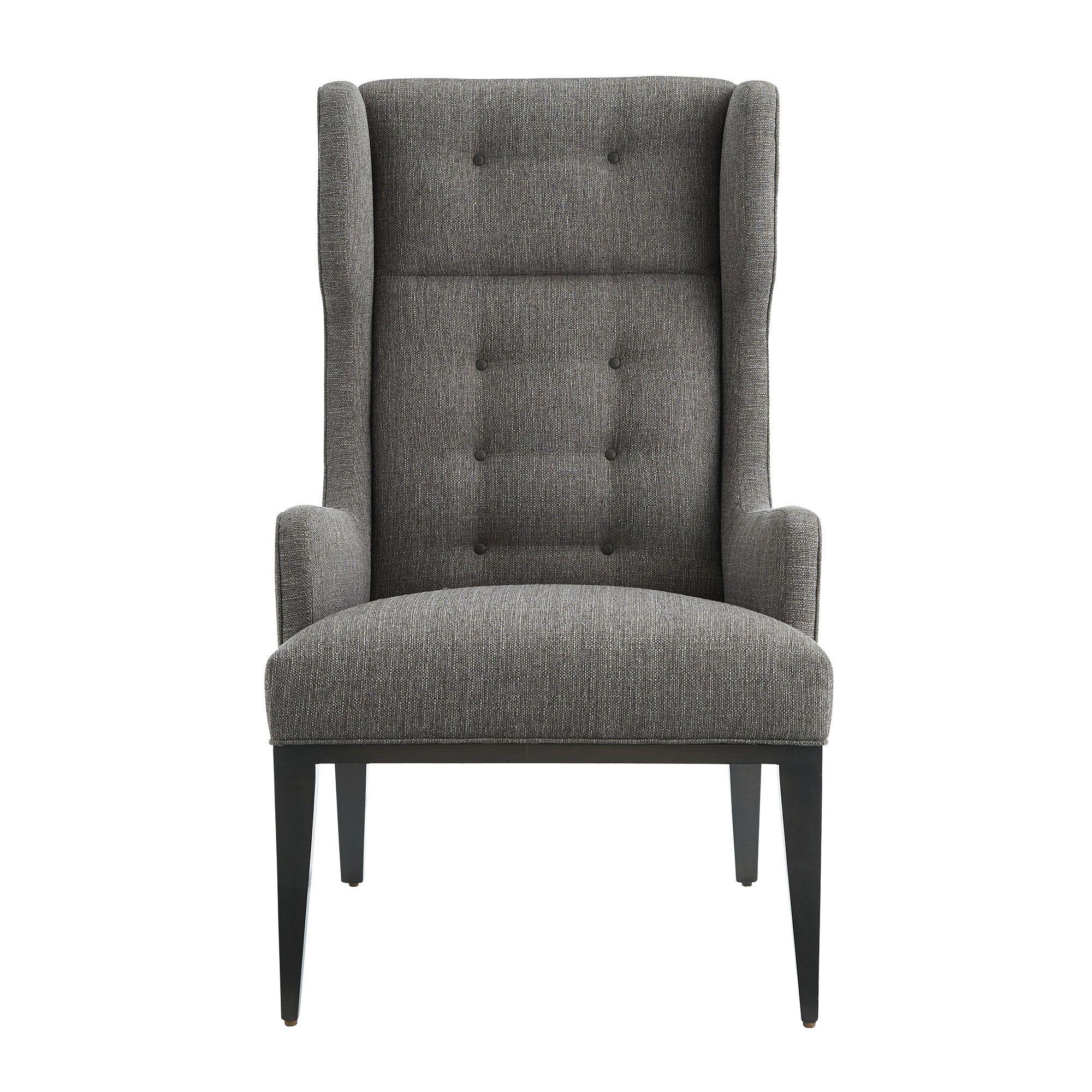 Купить Кресло Idol Wing Chair Soot Textured Tweed Grey Ash в интернет-магазине roooms.ru