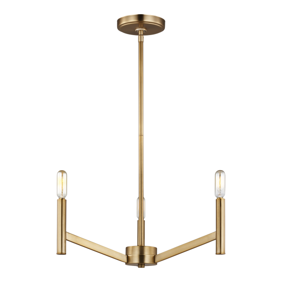 Satin Brass LED Bulb(s) Included