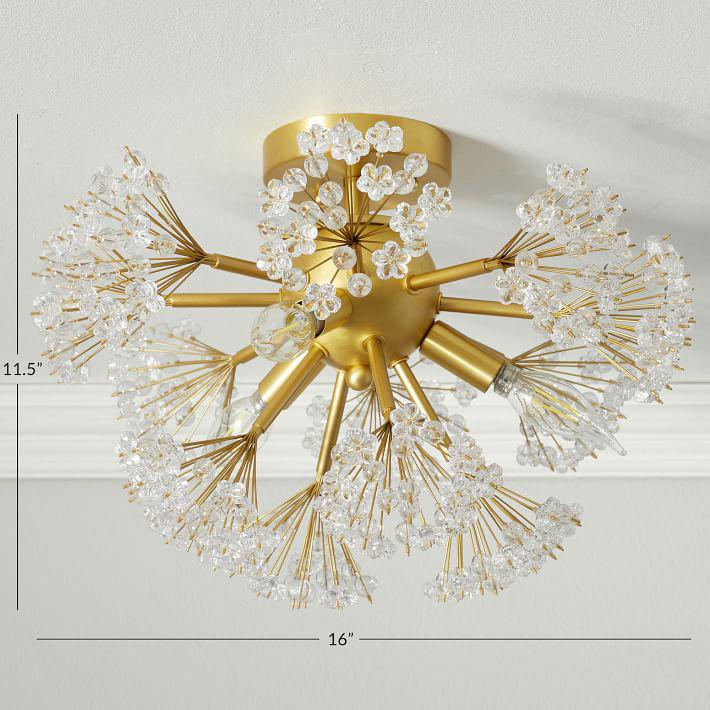 Купить Накладной светильник Monique Lhuillier Crystal Flowers Flushmount в интернет-магазине roooms.ru