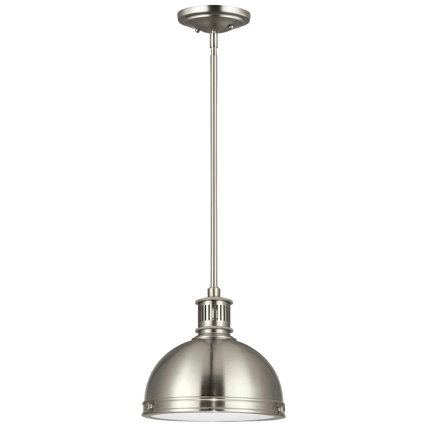 Brushed Nickel LED Bulb(s) Included