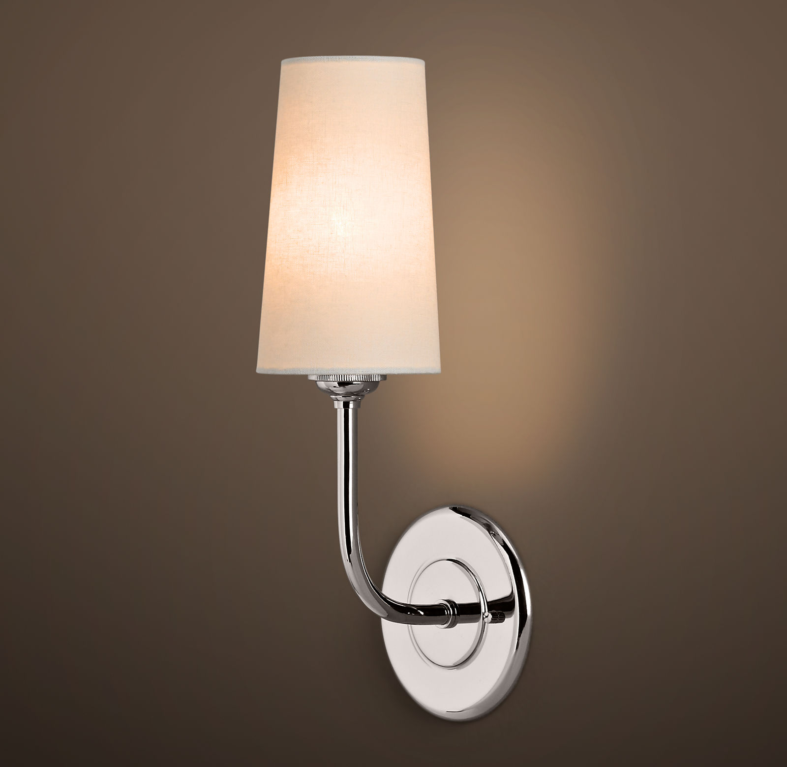 Купить Бра Modern Taper Linen Shade Sconce в интернет-магазине roooms.ru