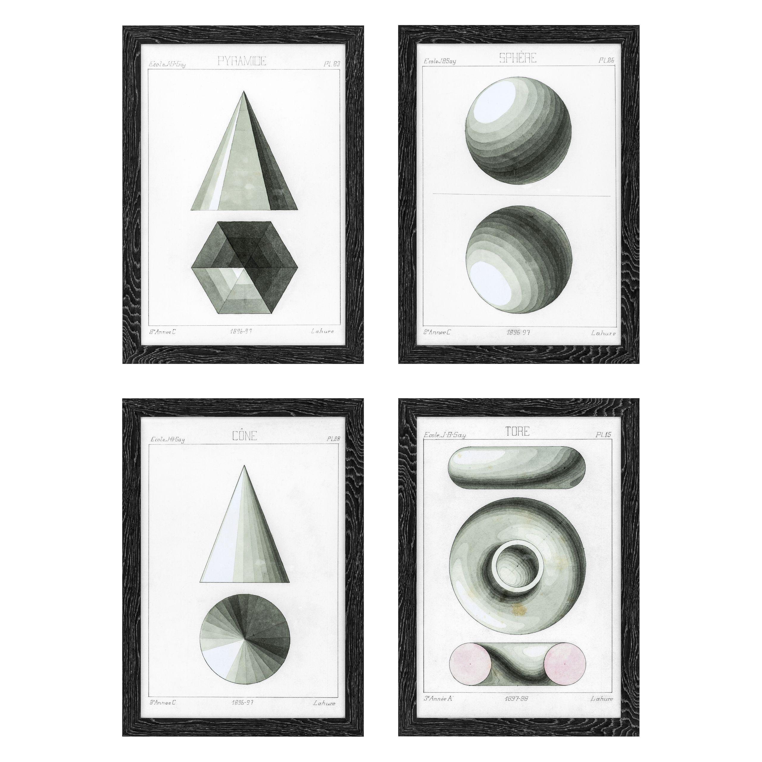 Купить Набор постеров Prints Spherical Projection set of 4 в интернет-магазине roooms.ru