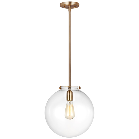 Satin Brass LED Bulb(s) Included