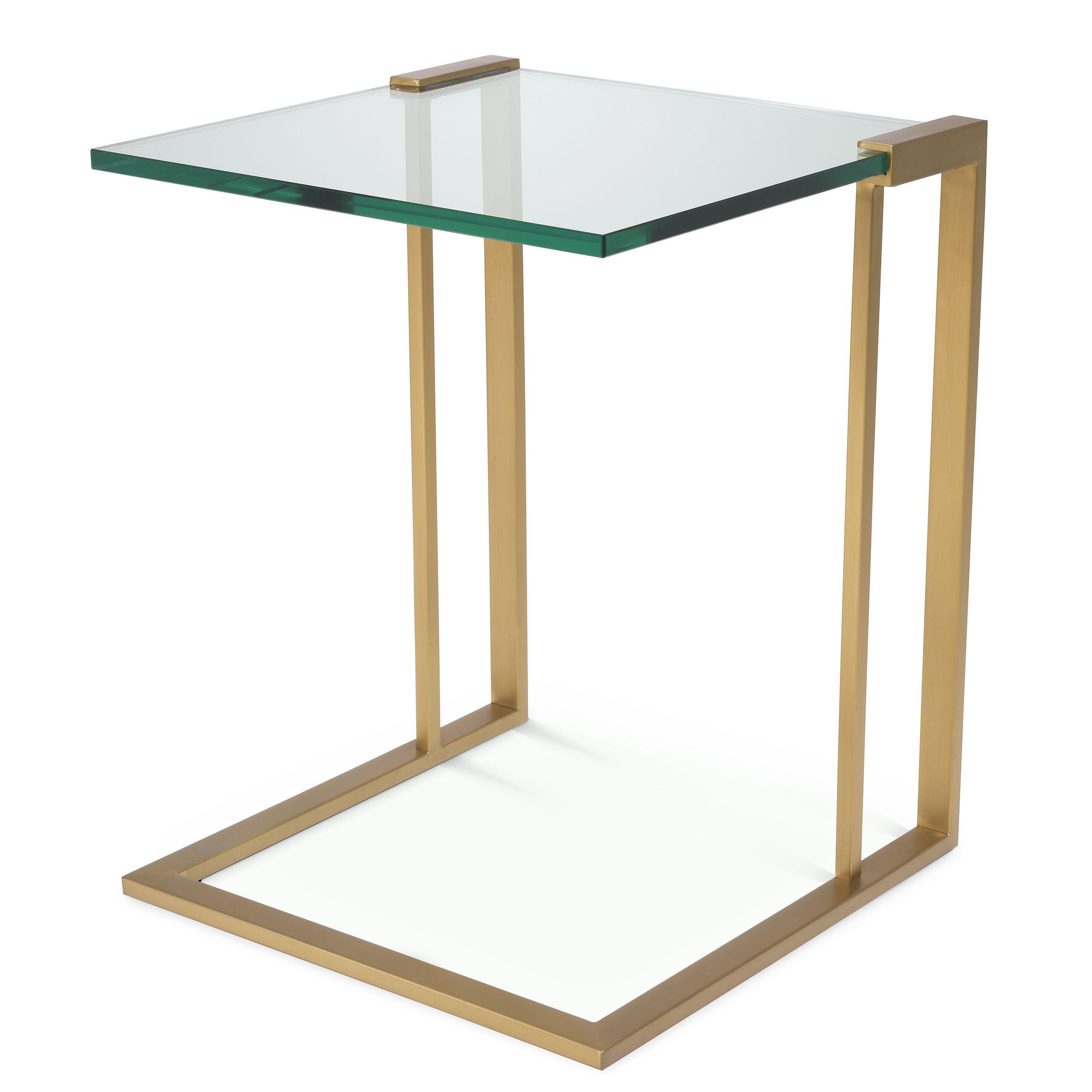 brushed brass finish | clear glass