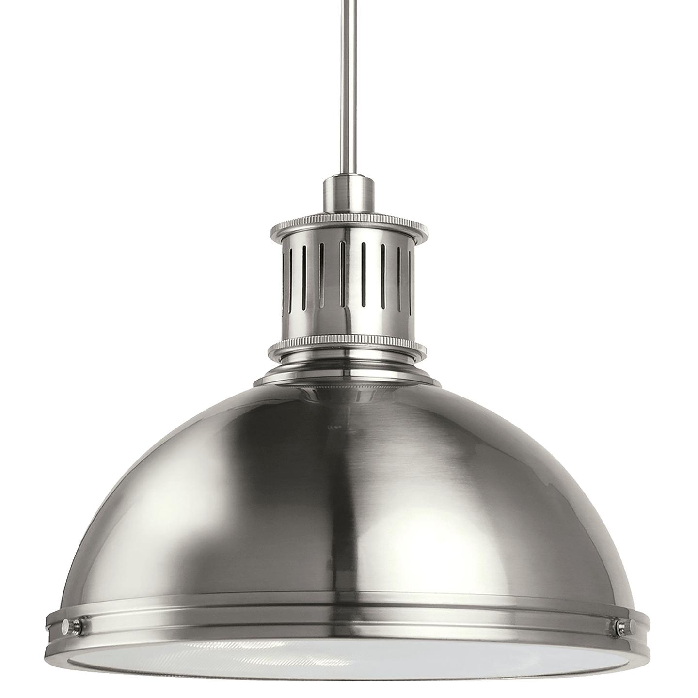 Brushed Nickel LED Bulb(s) Included