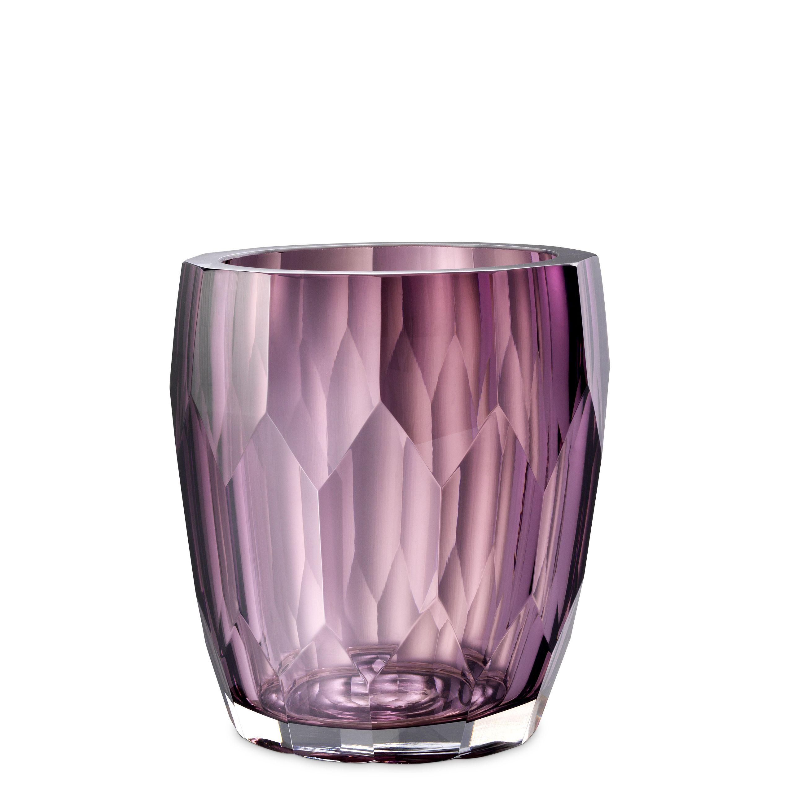 hand cut glass | purple colour