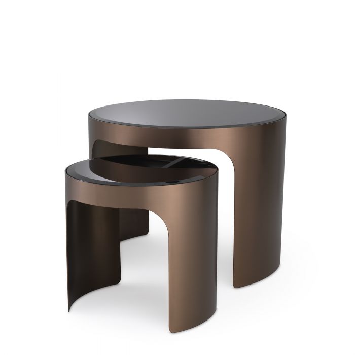 Купить Приставной столик Side Table Piemonte set of 2 в интернет-магазине roooms.ru