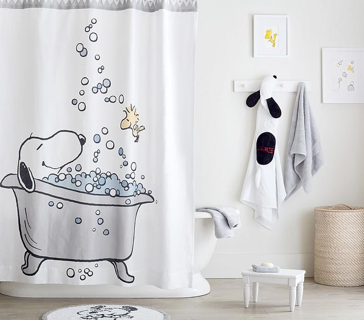Купить Шторка для душа Peanuts® Shower Curtain Shower Curtain White в интернет-магазине roooms.ru