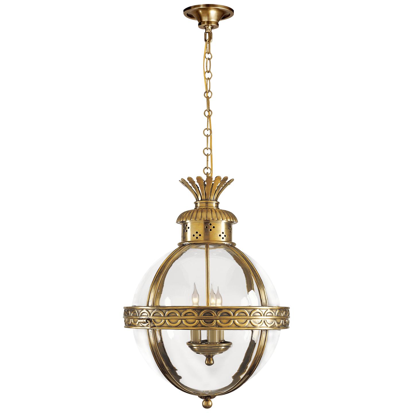 Купить Подвесной светильник Crown Top Banded Globe Lantern в интернет-магазине roooms.ru