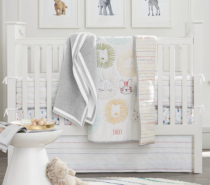 Купить Простыня  Organic Emery Elephant Crib Fitted Sheet Crib Fitted Multi в интернет-магазине roooms.ru