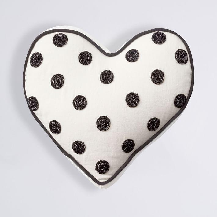 Купить Декоративная подушка The Emily & Meritt Heart Sequin Pillow в интернет-магазине roooms.ru