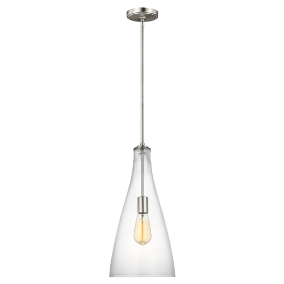 Brushed Nickel LED Bulb(s) Included