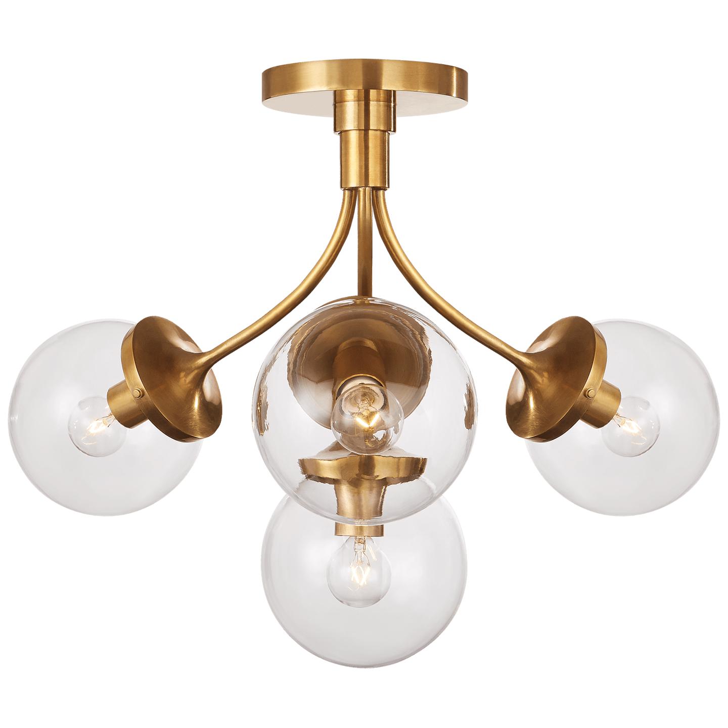 Купить Накладной светильник Prescott Medium Semi-Flush Mount в интернет-магазине roooms.ru