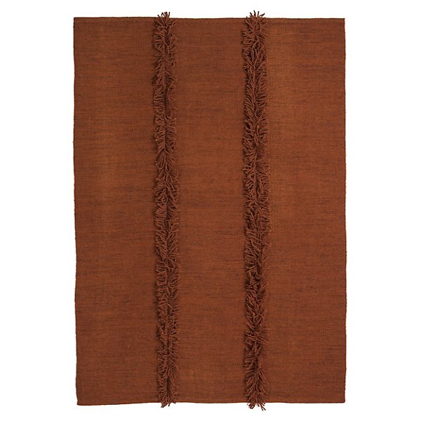 6 ft 7 in x 9 ft 10 in,Brown, 100% New Zealand wool