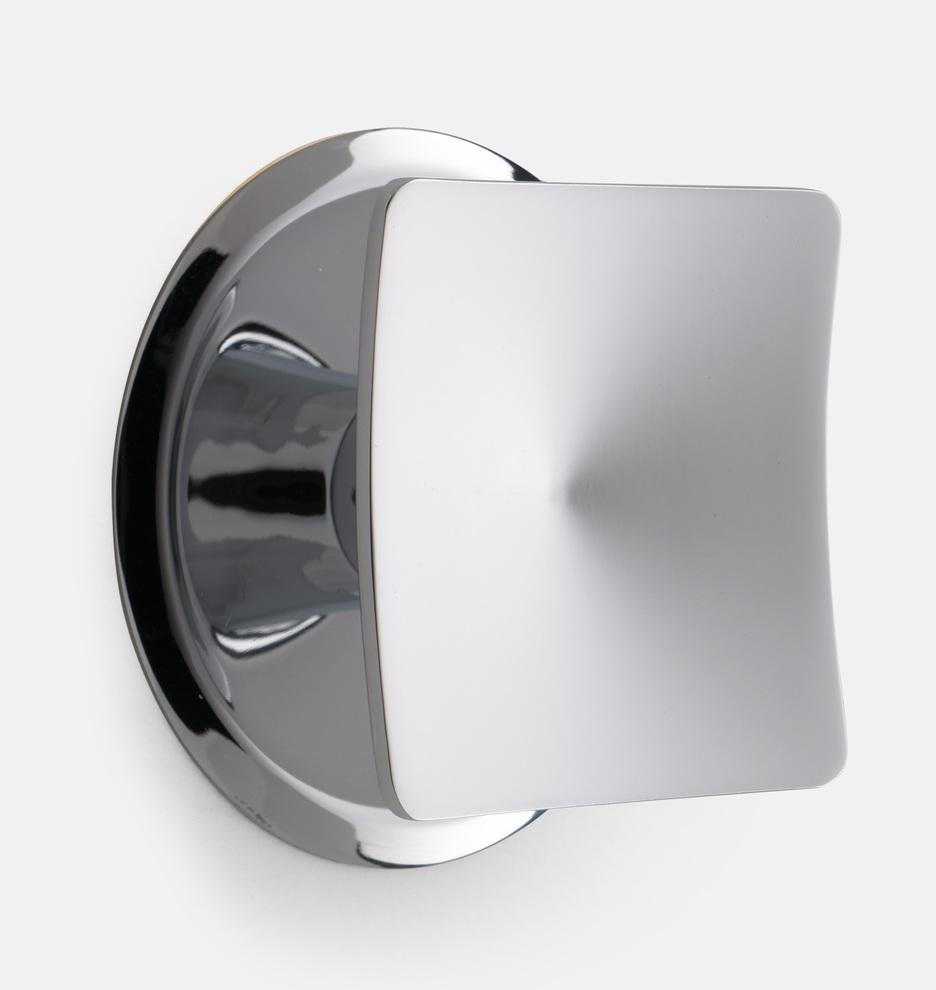 Купить Ручка-кнопка Square Cabinet Knob with Round Backplate в интернет-магазине roooms.ru