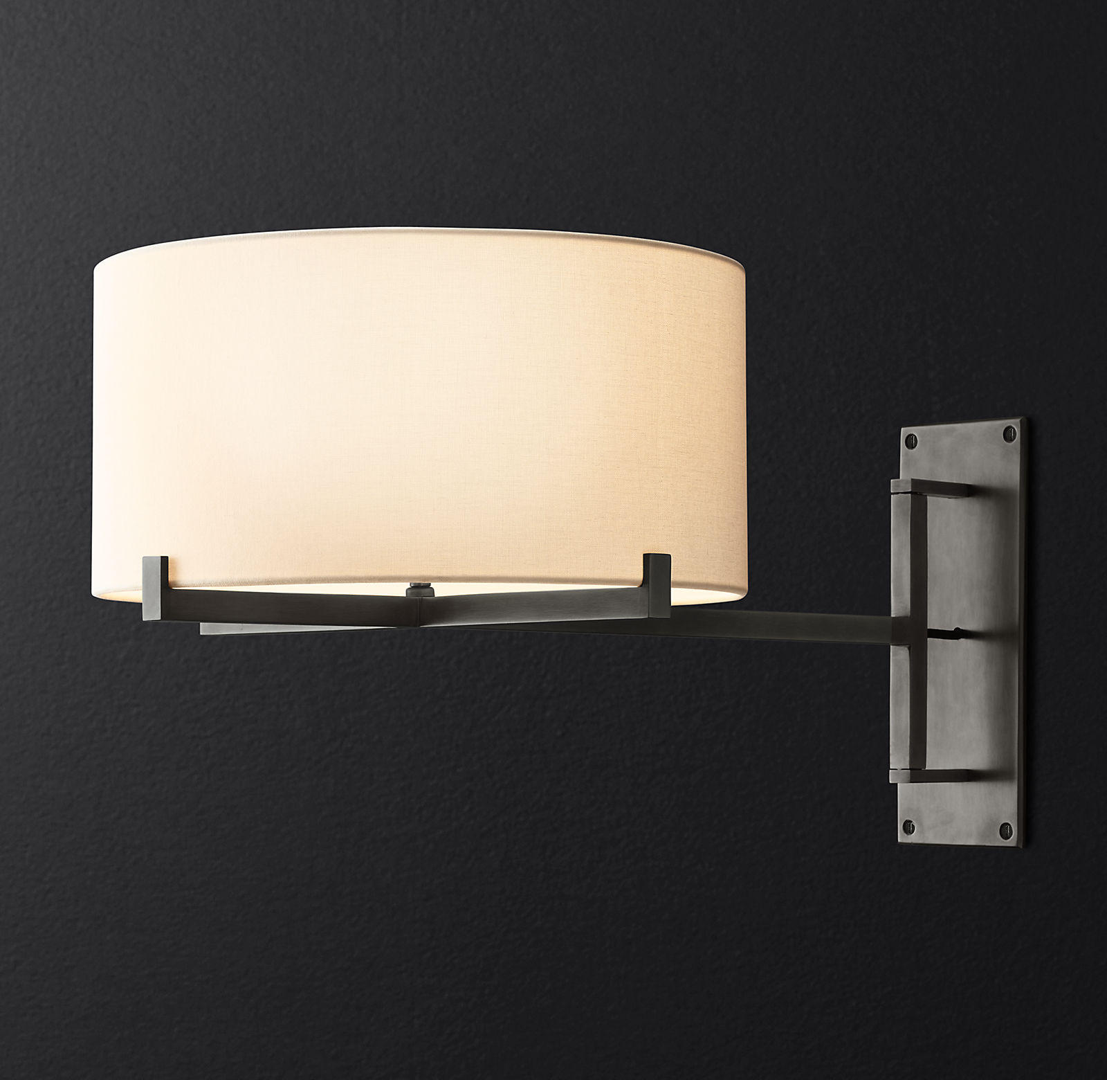 Купить Бра Pauillac Drum Shade Swing-Arm Sconce в интернет-магазине roooms.ru