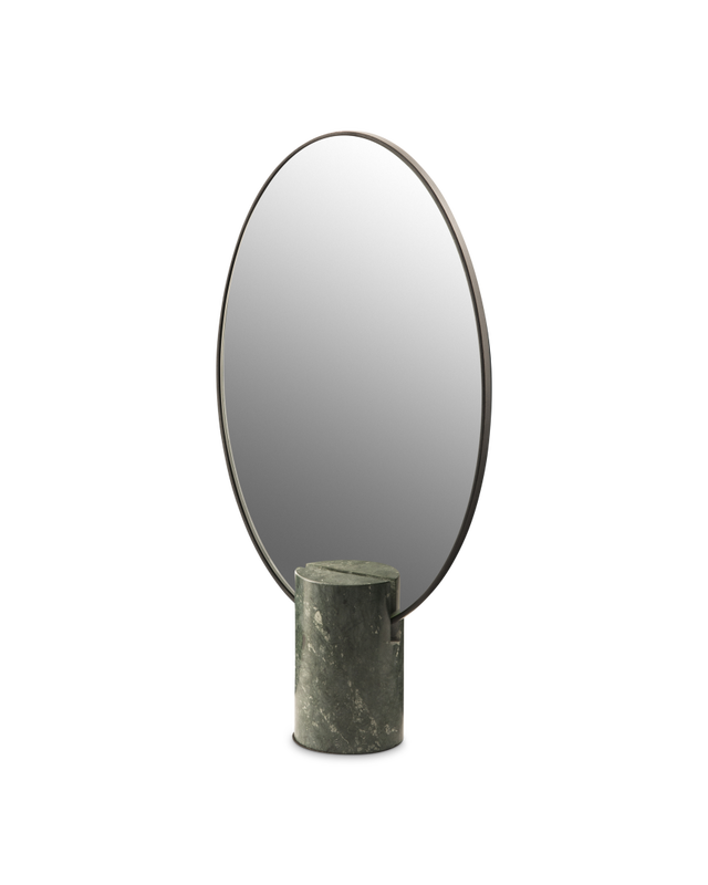 Купить Настольное зеркало Mirror Oval Marble в интернет-магазине roooms.ru