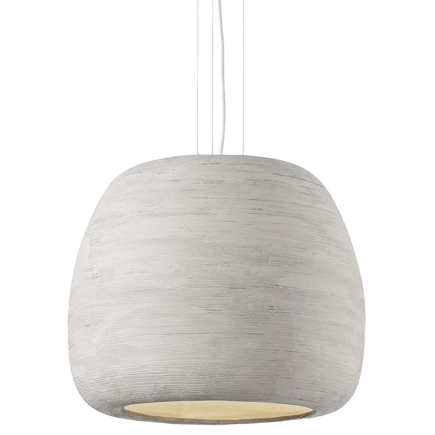 Concrete/White Large Lamp Not Included