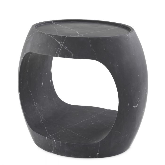 honed black marble