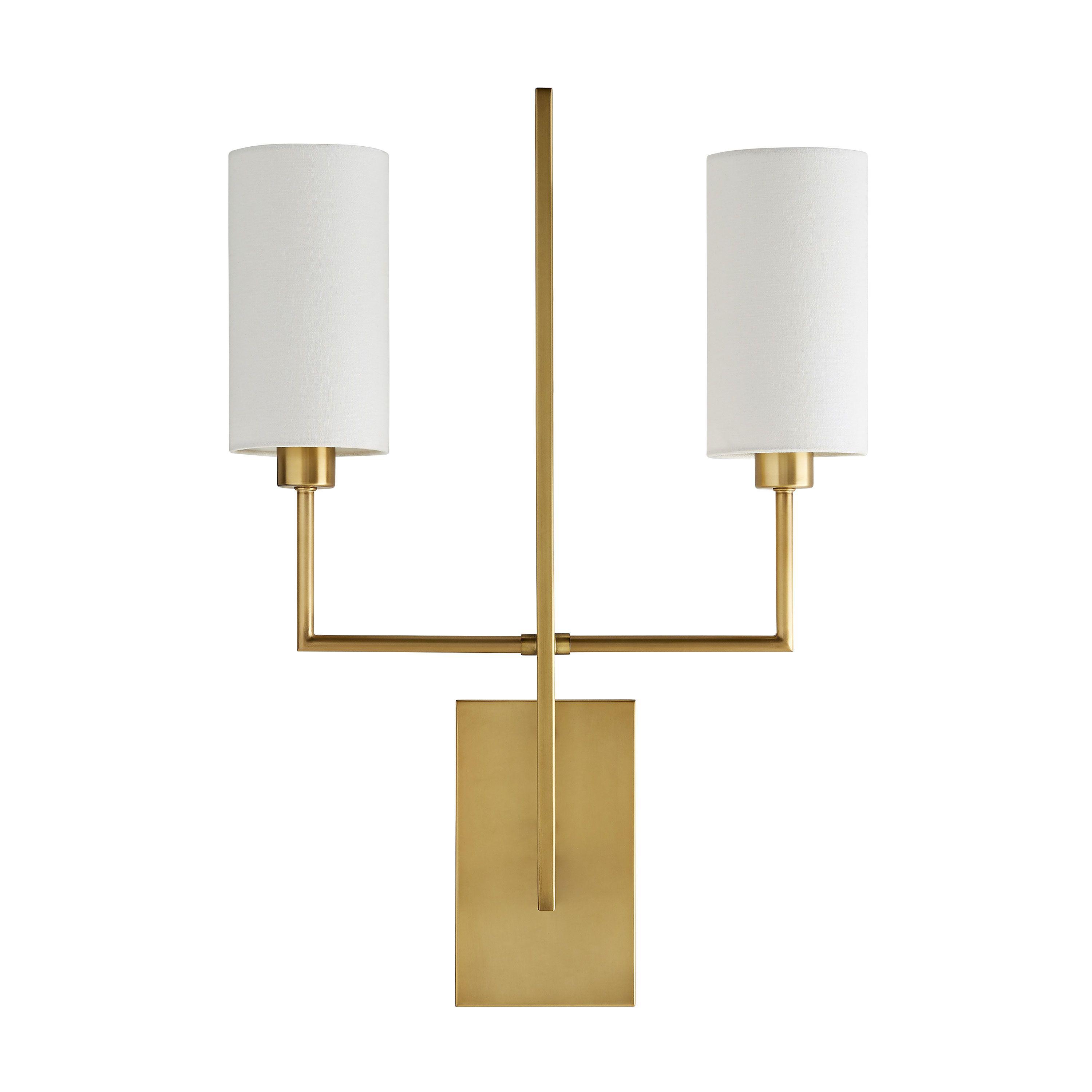 Antique Brass, White