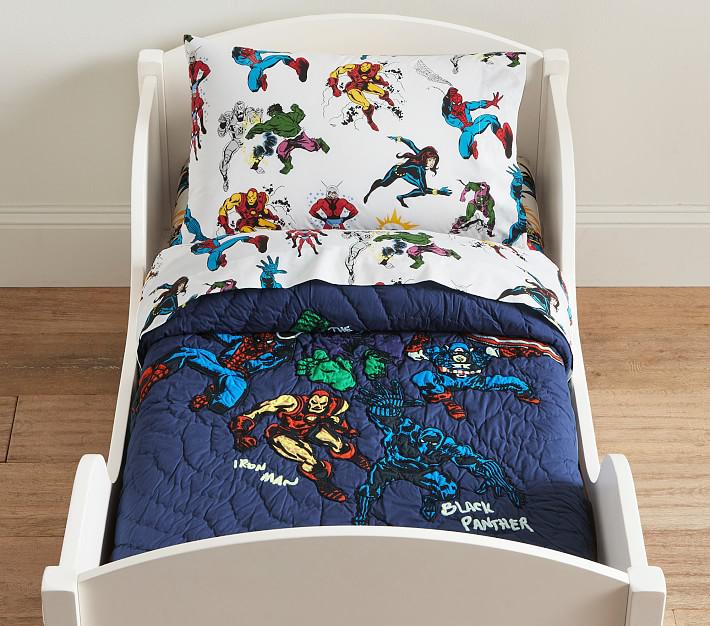 Купить Стеганое покрывало  Marvel Heroes Toddler Quilt Navy Multi в интернет-магазине roooms.ru