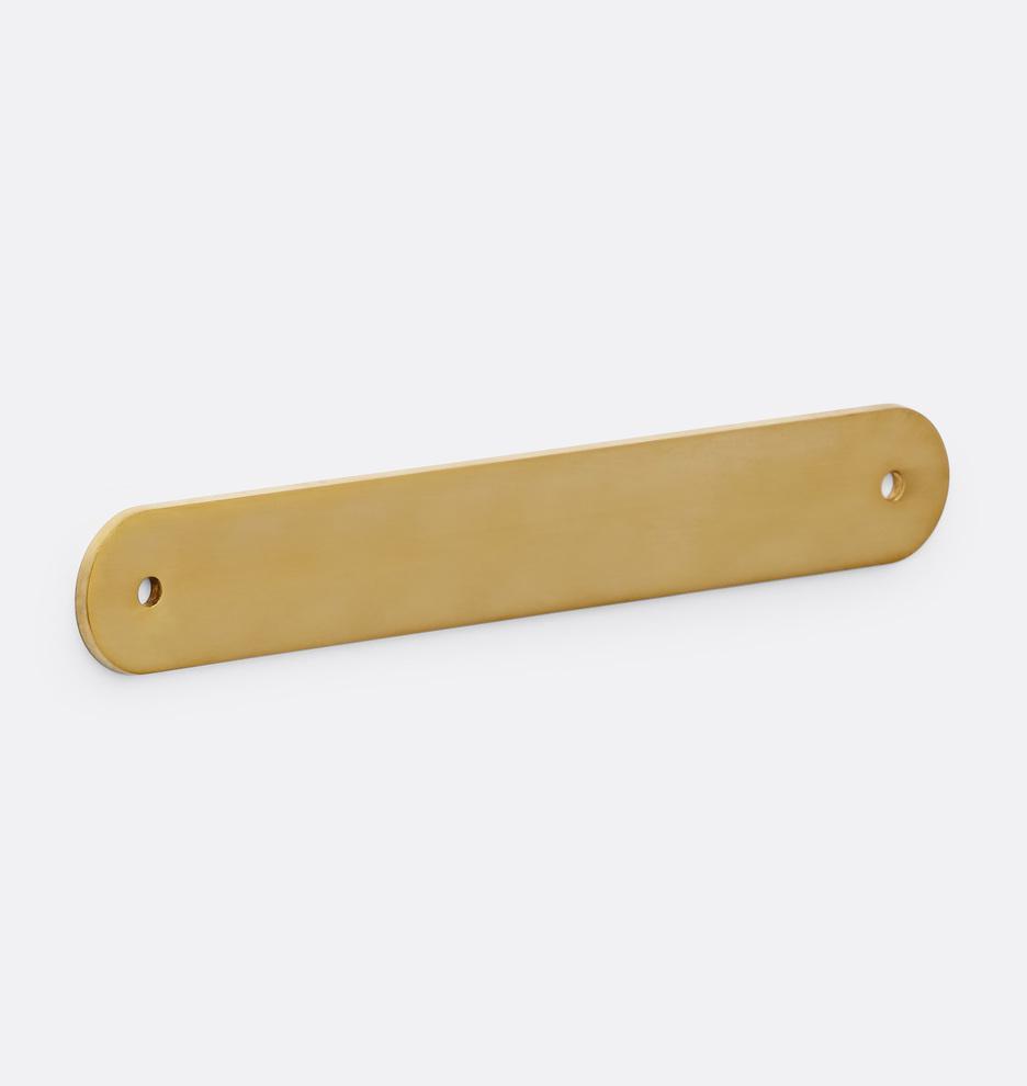 Купить Ручка Rounded Rectangle Drawer Pull Backplate в интернет-магазине roooms.ru