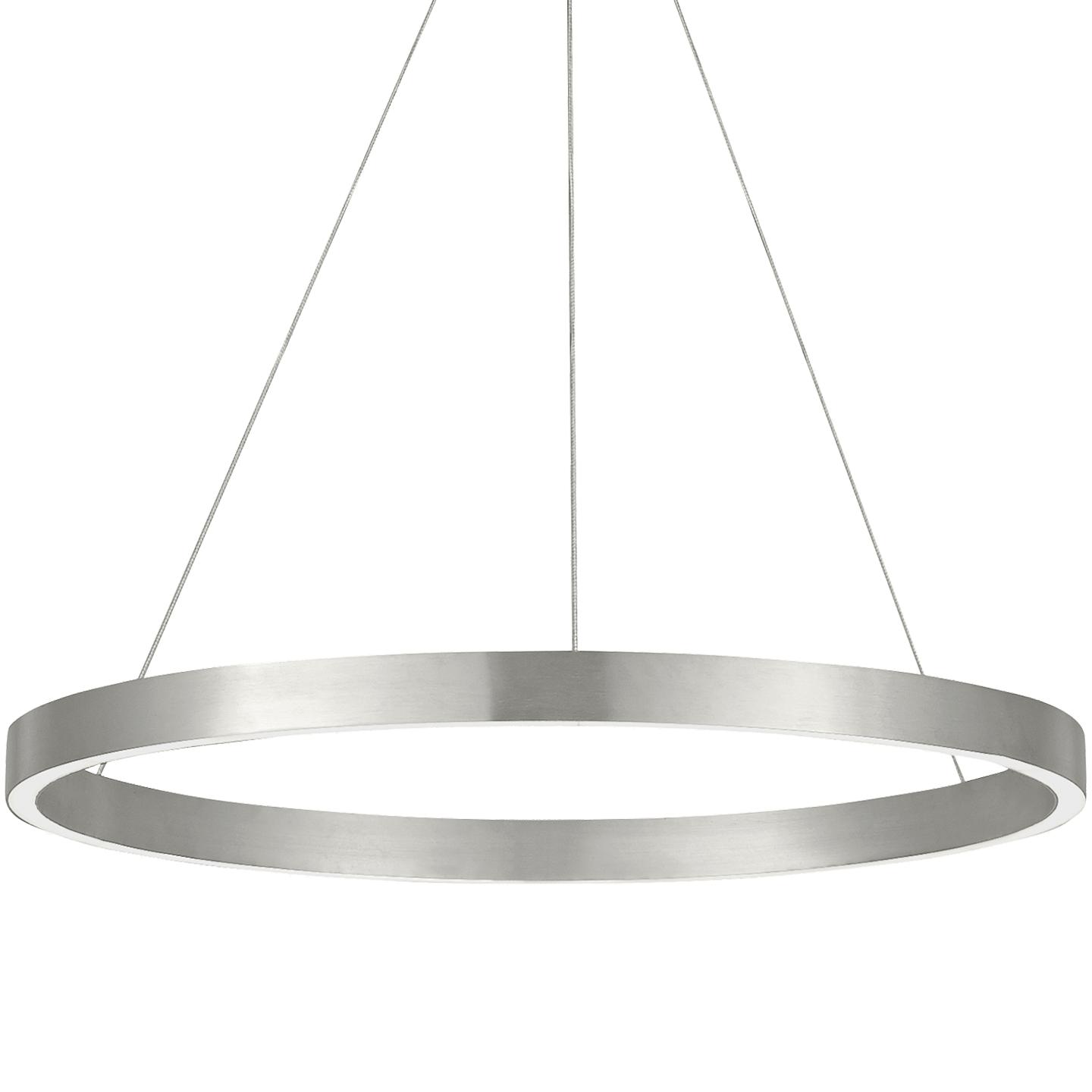 Satin Nickel 24" Diameter LED 90 CRI 3000K 120V-277V UNV