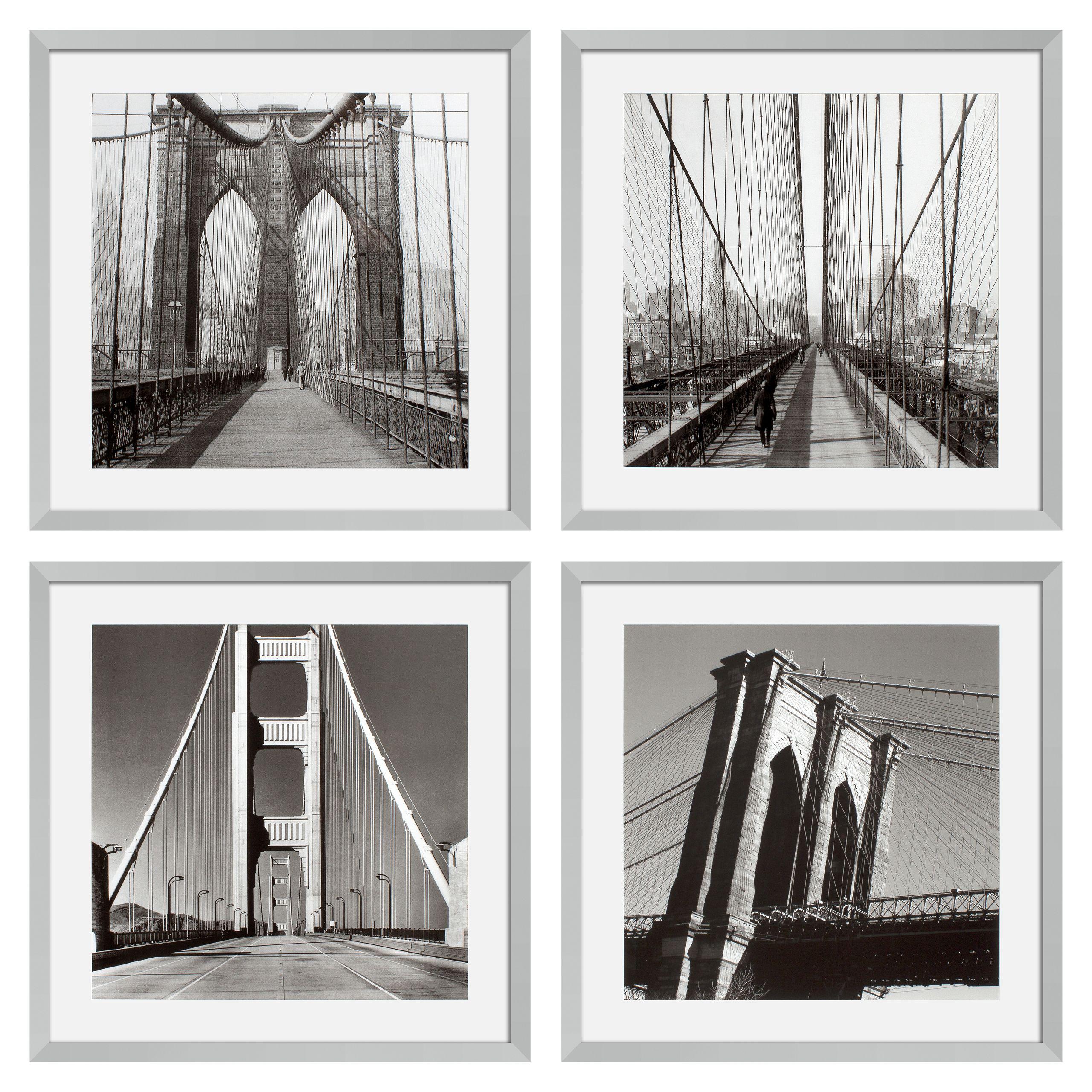 Купить Набор постеров Prints New York Bridges set of 4 в интернет-магазине roooms.ru