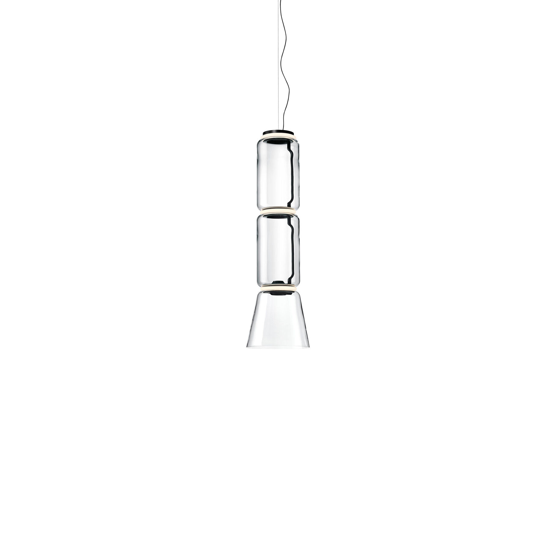 Купить Подвесной светильник Noctambule Suspension 2 Low Cylinder Cone в интернет-магазине roooms.ru