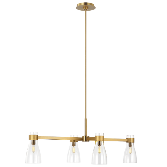 Купить Люстра Moritz Four Light Linear Chandelier в интернет-магазине roooms.ru