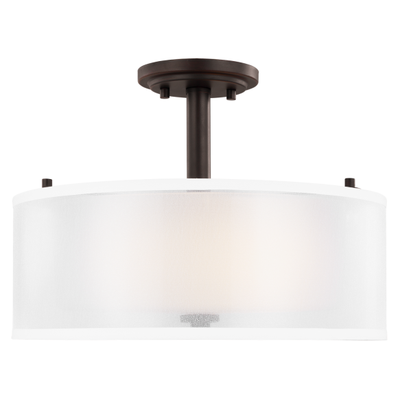 Купить Накладной светильник Elmwood Park Two Light Semi-Flush Mount в интернет-магазине roooms.ru