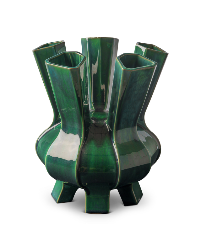 Dark green Glazed ceramic