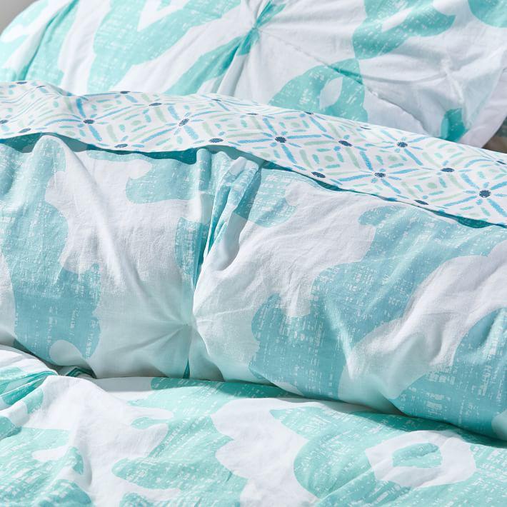 Купить Стеганое покрывало  Kelly Slater Organic Ikat Shells Quilt Blue Multi в интернет-магазине roooms.ru