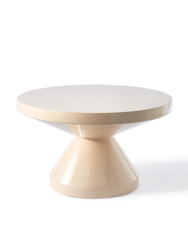 Beige Lacquered polyester