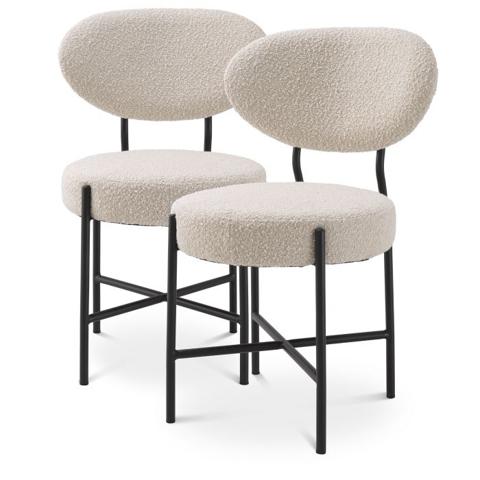 Купить Стул без подлокотника Dining Chair Vicq set of 2 в интернет-магазине roooms.ru