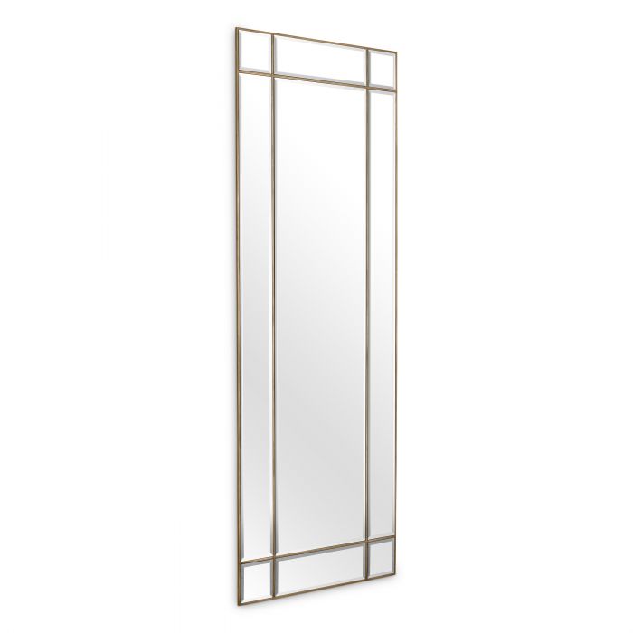 vintage brass finish | bevelled mirror glass