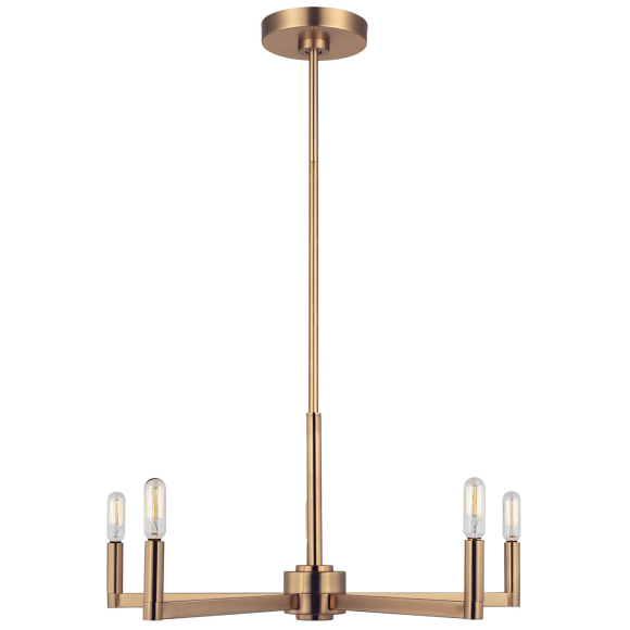 Satin Brass LED Bulb(s) Included