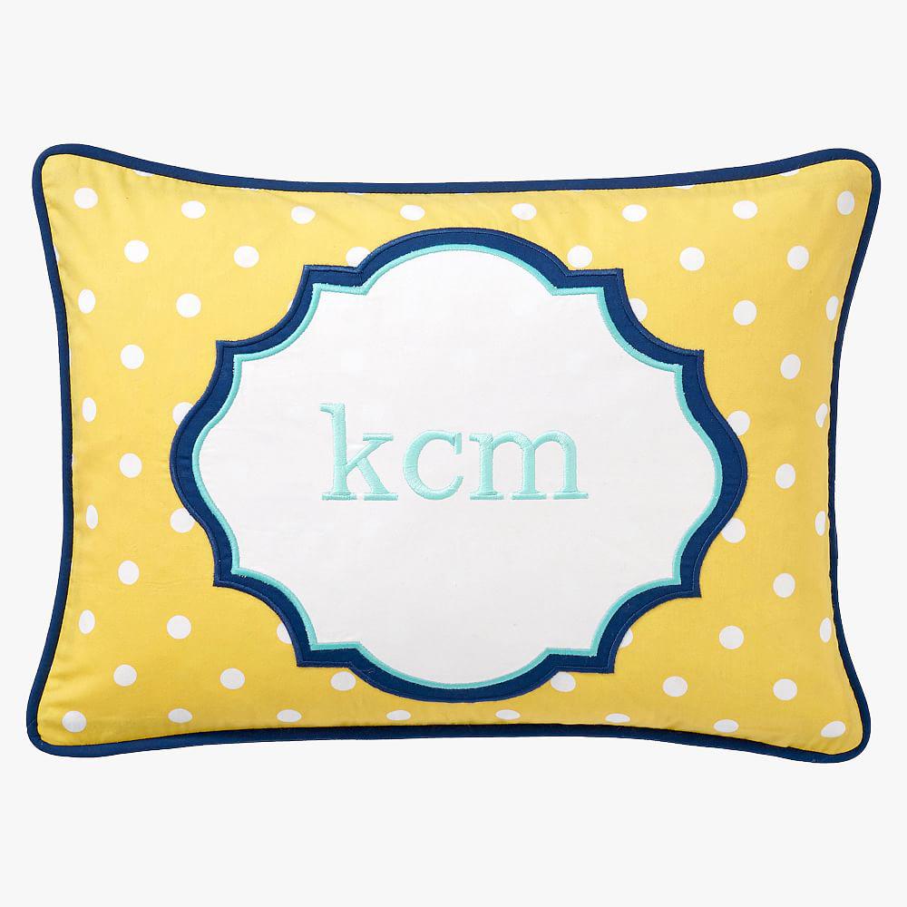 Купить Декоративная подушка Mix N Match Dottie Monogram Pillow Cover 12x16 в интернет-магазине roooms.ru